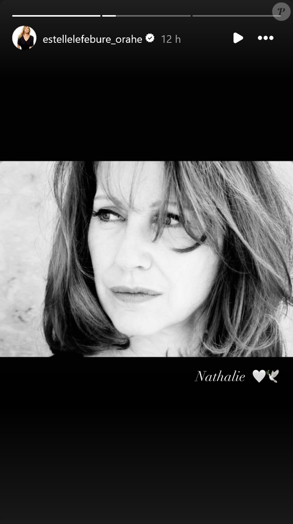 Absente aux obsèques, Estelle Lefébure rend hommage à Nathalie Baye. © estellelefebure_orahe / Instagram
