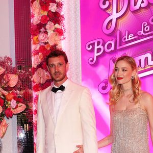 Pierre Casiraghi et sa femme Béatrice Borromeo - Bal de la Rose "Disco" 2024 au profit de la Fondation Princesse Grace dans la Salle des Étoiles du Sporting Monte-Carlo à Monaco le 23 mars 2024. © JC Vinaj / Pool Monaco / Bestimage