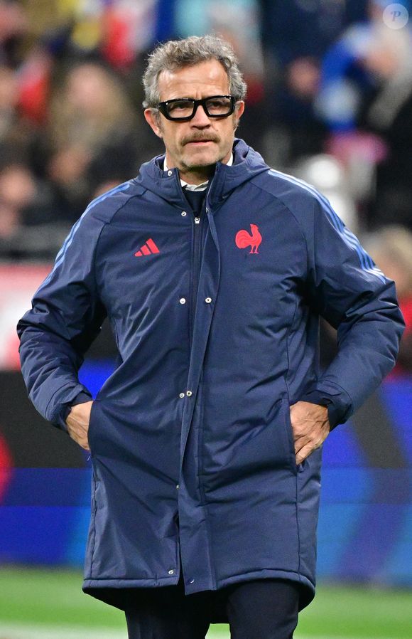 Fabien Galthié lors du match du Tournoi des Six Nations opposant la France à l'Écosse (35-16) au Stade de France à Saint-Denis, Seine Saint-Denis, France, le 15 mars 2025. © Christian Liewig/Bestimage