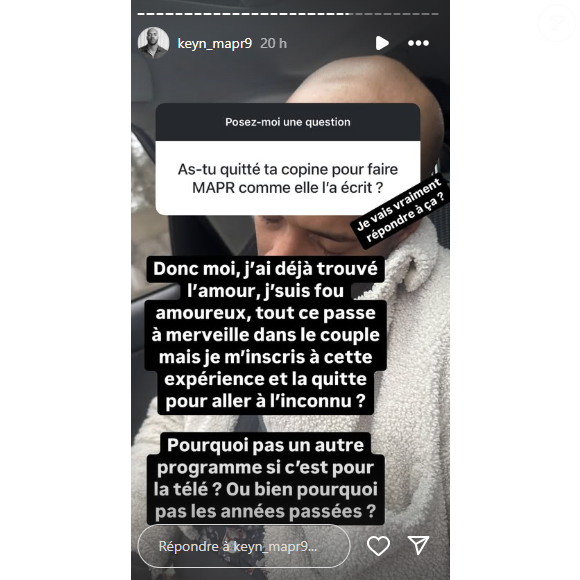 Elle était encore mal à cause d'une fausse couche qu'elle aurait connu, alors qu'elle était en couple avec lui
Keyn de "Mariés au premier regardé" répond aux accusations de son ex