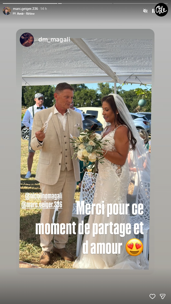 L'avocat de Ça commence aujourd'hui a partagé plusieurs photos de la cérémonie sur Instagram.

Marc Geiger, vu dans "Ca commence aujourd'hui", a célébré son mariage avec sa compagne Magali.