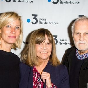 Exclusif - Rebecca Hampton, Chantal Goya et son mari Jean-Jacques Debout assistent à la première parisienne de 'Indomptable Chantal Goya' à France Télévision le 08 janvier 2019 à Paris, France. Photo by Nasser Berzane/ABACAPRESS.COM