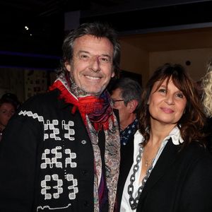 Exclusif - Jean-Luc Reichmann et sa femme Nathalie Lecoultre - Vernissage de l'exposition "Johnny Hallyday, l'exposition" au Palais des Expositions à Paris. Le 21 décembre 2023
© Dominique Jacovides / Bestimage