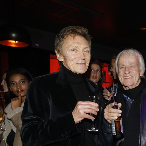 Dave et son compagnon Patrick Loiseau - After party du film "La belle époque" au Club Haussman à Paris, le 17 octobre 2019. Un évènement organisé par Five Eyes production. © Christophe Clovis / Bestimage - Paris