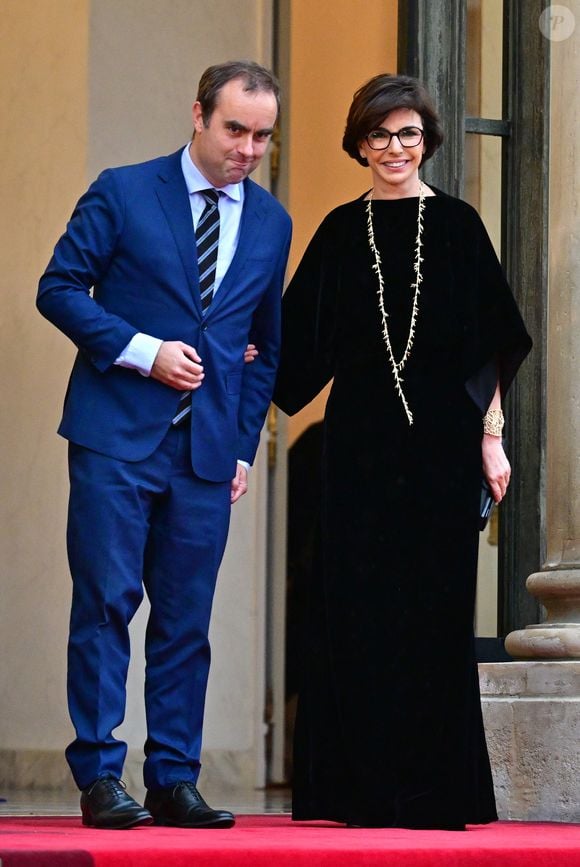 Sébastien Lecornu, Ministre des Armées, Rachida Dati, Ministre de la Culture - Arrivées des personnalités au dîner d’État en l’honneur du président brésilien et de sa femme au palais présidentiel de l’Élysée à Paris le 5 juin 2025.

© Christian Liewig / Bestimage