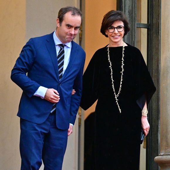 Sébastien Lecornu, Ministre des Armées, Rachida Dati, Ministre de la Culture - Arrivées des personnalités au dîner d’État en l’honneur du président brésilien et de sa femme au palais présidentiel de l’Élysée à Paris le 5 juin 2025.

© Christian Liewig / Bestimage