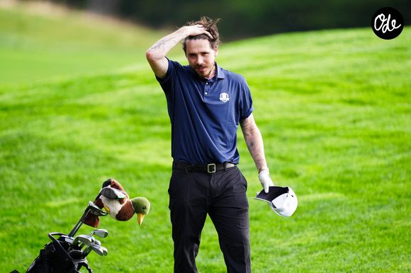 Brooklyn Beckham lors du match des célébrités de l'All-Star au Bethpage Black Course à Farmingdale, dans l'État de New York. Photo par Mike Egerton/PA Wire.