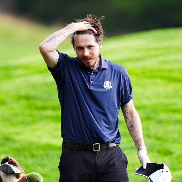 Brooklyn Beckham lors du match des célébrités de l'All-Star au Bethpage Black Course à Farmingdale, dans l'État de New York. Photo par Mike Egerton/PA Wire.
