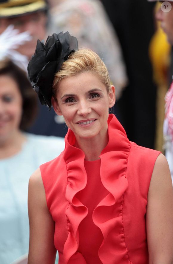 Clotilde Courau au mariage religieux du prince Albert II de Monaco et de Charlene de Monaco. Photo par AGENCE / BESTIMAGE