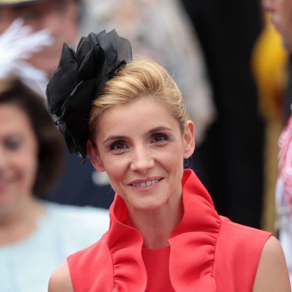 Clotilde Courau au mariage religieux du prince Albert II de Monaco et de Charlene de Monaco. Photo par AGENCE / BESTIMAGE