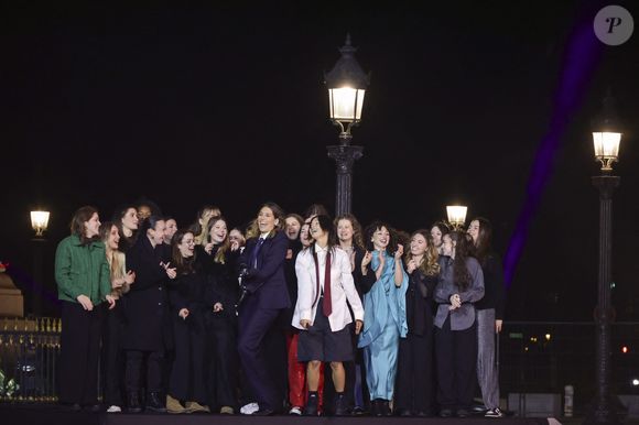 Exclusif - Laury Thilleman et Miki lors de l'enregistrement de "La Grande Soirée du 31 de Paris", diffusée le 31 décembre sur France 2, sur la place de la Concorde à Paris, france, le 24 novembre 2025
Guebey-Tribeca/Bestimage
