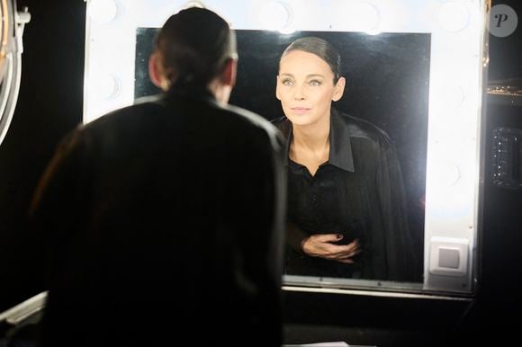 Exclusif - Claire Keim - Backstage - Enregistrement de l'émission "Eternel Aznavour, le concert événement", diffusée le 18 octobre sur France 3 © Cyril Moreau-Christophe Clovis / Bestimage