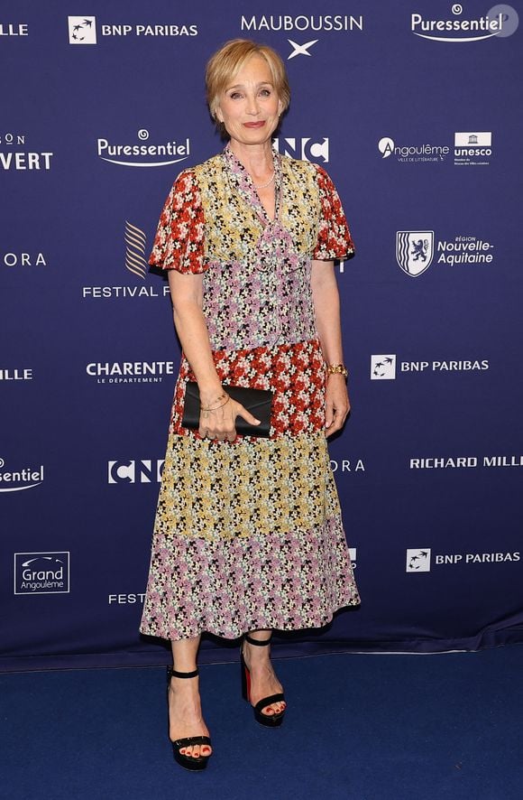 Kristin Scott Thomas - Cérémonie de remise de prix lors de la 17ème édition du Festival du Film Francophone de Angoulême (FFA) le 1er septembre 2024. © Coadic Guirec/Bestimage
