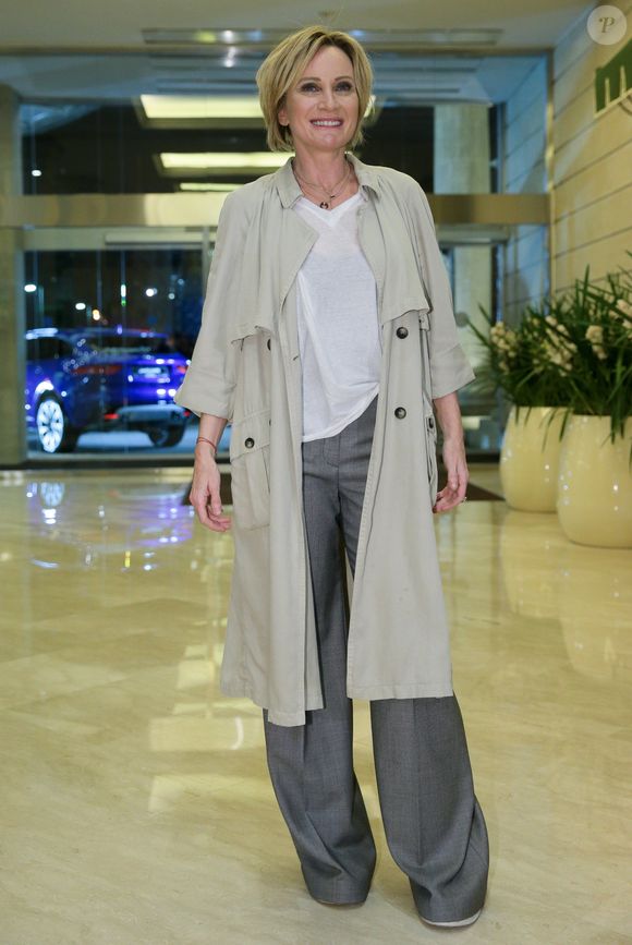 Patricia Kaas lors d'une réception pour le 15ème anniversaire du centre commercial "Crocus City Mall" à Moscou. Le 8 novembre 2017 (ITAR TASS / BESTIMAGE).