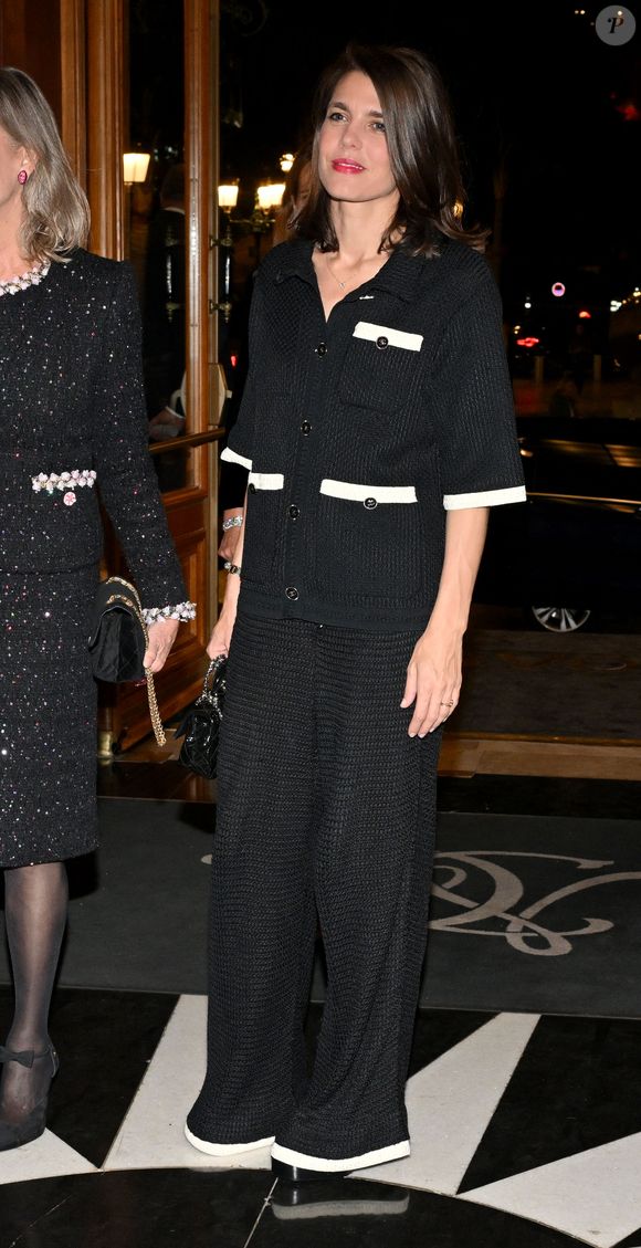 Charlotte Casiraghi lors de la cérémonie de proclamation de l'édition 2024 des Prix de la Fondation Prince Pierre à l'opéra Garnier à Monaco, le 8 octobre 2024.  © Bruno Bebert / Bestimage