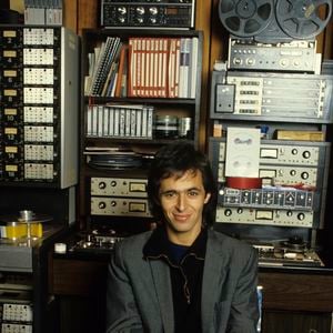 Archives - En France, Jean-Jacques Goldman dans un studio d'enregistrement en décembre 1985. © Michel Croizard via Bestimage