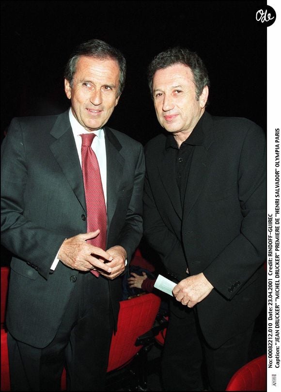 Archives - Jean Drucker et son frère Michel Drucker à l'Olympia.