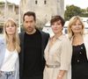 Maud Bettina Marie, Keyvan Khojandi, Aude Gogny Goubert, Marina Pastor lors du Photocall de Family lors du Festival de la Fiction de La Rochelle le 18 septembre 2021 © Christophe Aubert via Bestimage