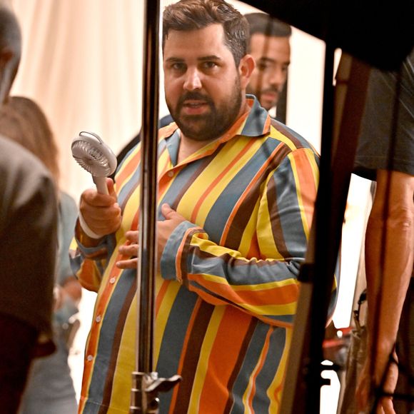 Artus lors du tournage, du prochain film réalisé "Menteur" par Olivier Baroux et produit par Gaumont au studio de la Victorine à Nice, France, le 29 juin 2021. © Bruno Bébert/Bestimage
