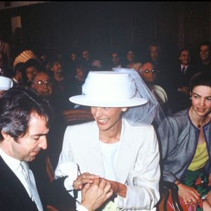 Archives - Mariage d’Inès de la Fressange et Luigi d’Urso. Frederic Herve / Bestimage
