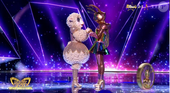 Le Scarabée éliminé en demi-finale de Mask Singer 8, capture d'écran TF1