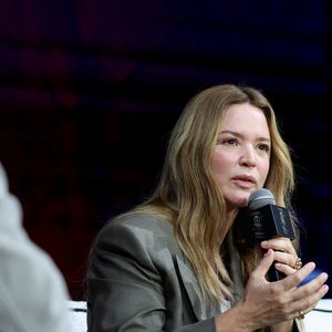 Virginie Efira lors d'une conversation avec V.Efira et C.Mastroianni dans le cadre de la 22ème édition du Festival International du Film de Marrakech, Maroc, le 30 novembre 2025. © Dominique Jacovides/Bestimage