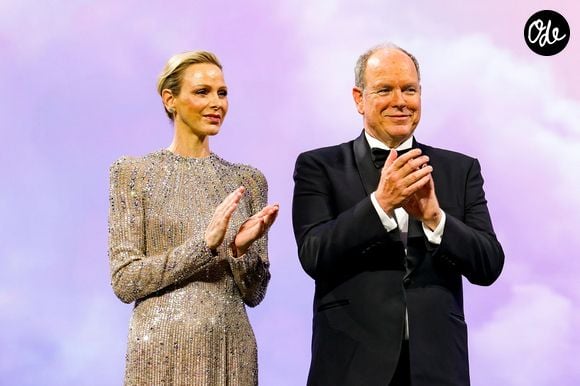 Le prince Albert II de Monaco et la princesse Charlène lors de la cérémonie de clôture du 65ème festival de télévision de Monte-Carlo, Monaco, le 16 juin 2026. © Claudia Albuquerque/Bestimage