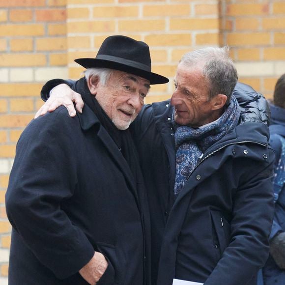 Dominique Strauss-Kahn (DSK) et Henri Proglio - Obsèques de Bernard Mourad en l'église Saint-Honoré-d'Eylau à Paris, France, le 17 janvier 2025. © Bestimage