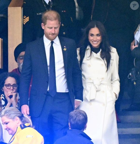 Le prince Harry et Meghan Markle assistent à la cérémonie d'ouverture des "Invictus Games Vancouver Whistler 2025" au Canada le 8 février 2025. Backgrid USA / Bestimage