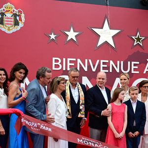 Le prince Jacques de Monaco, marquis des Baux, La princesse Gabriella de Monaco, comtesse de Carladès lors de l’inauguration  d’un quartier dédié à la principauté à Europa-Park à Rust en Allemagne le 29 juin 2026. © Romain Doucelin / Bestimage