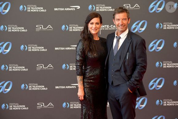 Franck Sémonin et sa femme Hélène lors de la soirée d'ouverture du 60ème Festival de Télévision de Monte-Carlo au Grimaldi Forum à Monaco, le 18 juin 2021. © Bruno Bébert/Bestimage