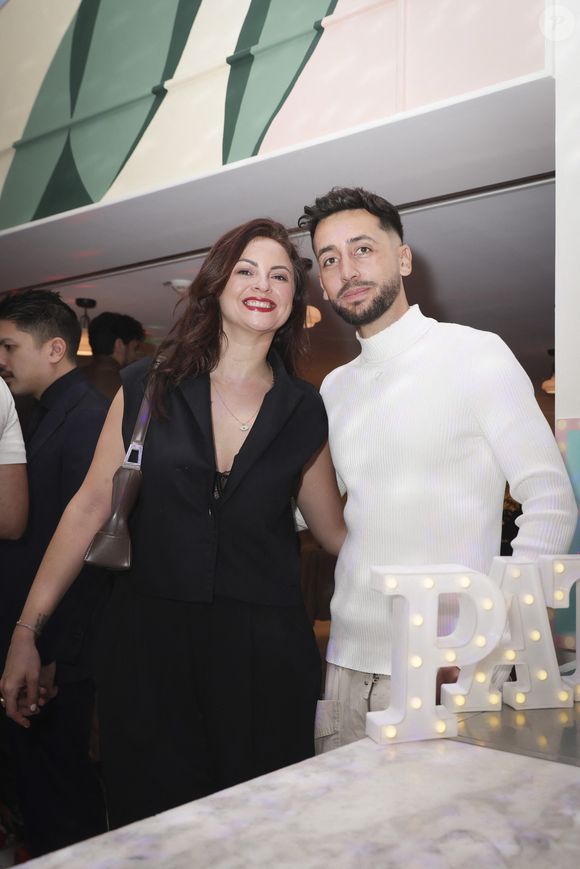 Exclusif - Julia Flabat et son mari Eddy Papeo - Soirée au restaurant de l'Hotel Kimpton, le Montecito, organisée par S.Sisley à Paris le 25 janvier 2024.
Papeo.  © Jack Tribeca / Bestimage