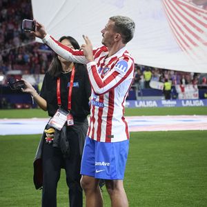 Atletico de Madrid : Antoine Griezmann quitte le club en tant que meilleur buteur de l'histoire après un match de Liga. 17 mai 2026. (ALTERPHOTOS/Ropero)