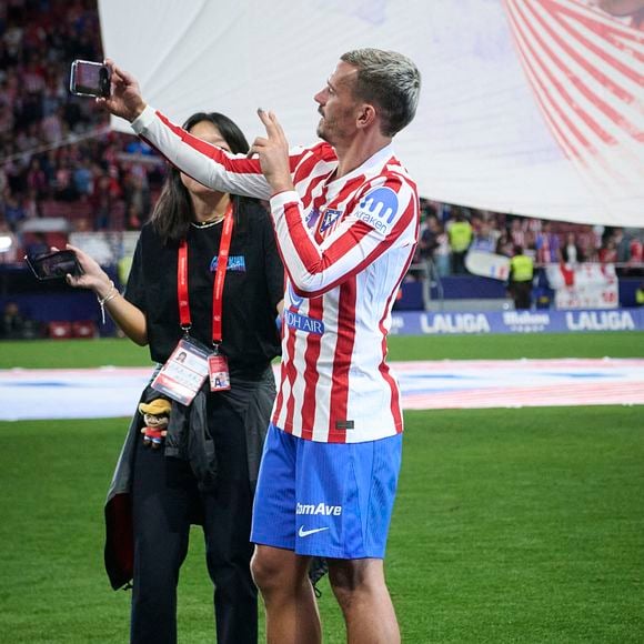 Atletico de Madrid : Antoine Griezmann quitte le club en tant que meilleur buteur de l'histoire après un match de Liga. 17 mai 2026. (ALTERPHOTOS/Ropero)