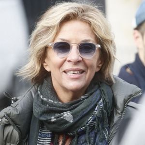 Corinne Touzet - Arrivées à l'enregistrement de l'émission "Vivement dimanche" au studio Gabriel à Paris, le 28 février 2024, diffusée le 3 mars 2024 sur France 3. 
© Christophe Clovis / Bestimage