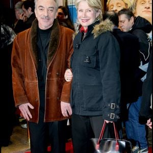 Danièle Gilbert & son mari Patrick Scemama a l'avant premiere du film ' Podium ' au cinema Paramount Opera suivi de la soiree de l'avant premiere a l'Olympia . Guillaume Gaffiot/Bestimage