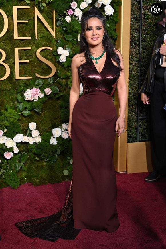 Salma Hayek lors des 82e Golden Globes Awards à Beverly Hills.
Crédit : Backgrid USA / Bestimage