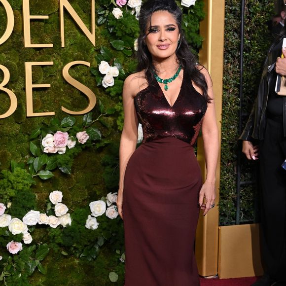 Salma Hayek lors des 82e Golden Globes Awards à Beverly Hills.
Crédit : Backgrid USA / Bestimage
