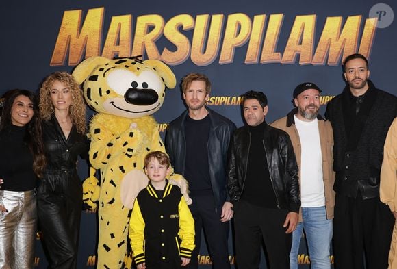 Reem Kherici, Élodie Fontan, Corentin Guillot, Philippe Lacheau, Jamel Debbouze, Alban Ivanov et Tarek Boudali à l'avant-première du film "Marsupilami" au Grand Rex à Paris le 1er février 2026.

© Coadic Guirec / Bestimage