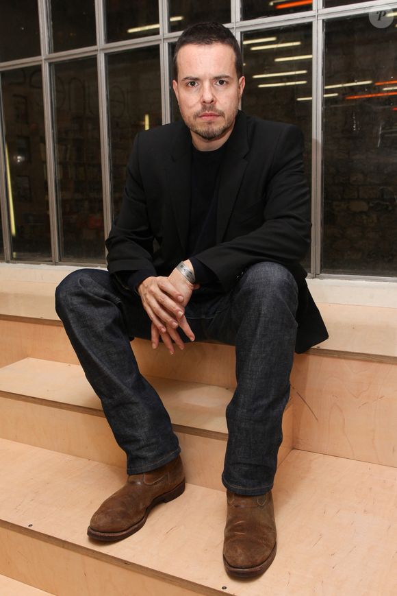 Exclusif - Nicolas Demorand pose lors de la soirée pour les 40 ans du quotidien Libération qui s'est tenue au Centquatre à Paris, France, le 13 décembre 2013. Photo par Audrey Poree/ABACAPRESS.COM