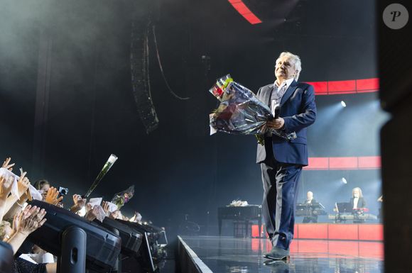 Exclusif - Michel Sardou - Ultime concert de Michel Sardou pour la dernière date de son spectacle "La dernière danse" à la Seine Musicale à Boulogne-Billancourt le 12 avril 2018. Le chanteur a rassemblé plus de 400 000 spectateurs pour une tournée de 82 concerts. © Pierre Perusseau/Bestimage
