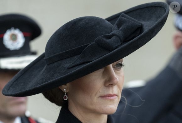 Kate Middleton, princesse de Galles, lors de la cérémonie du souvenir organisée par la Royal British Legion au National Memorial Arboretum dans le Staffordshire le 11 novembre 2025. Photo par GOFF  / BESTIMAGE