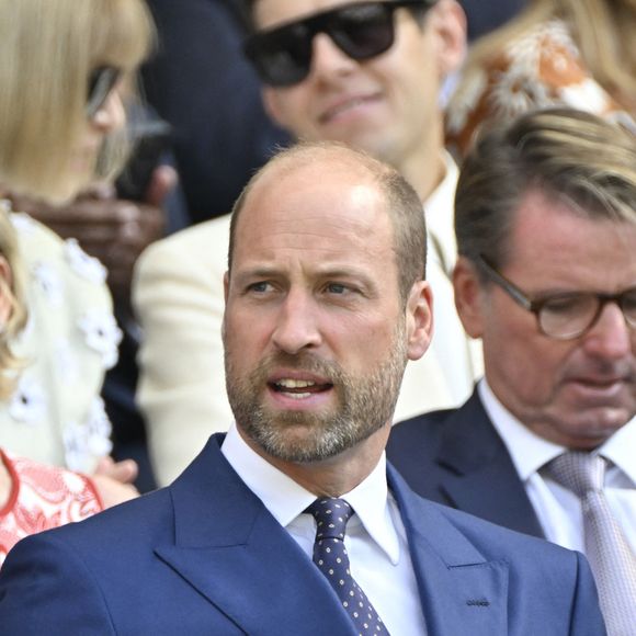 Le prince William à la finale homme du tournoi de tennis de Wimbledon, le 13 juillet 2025. @Chryslène Caillaud / PsnewZ / Bestimage