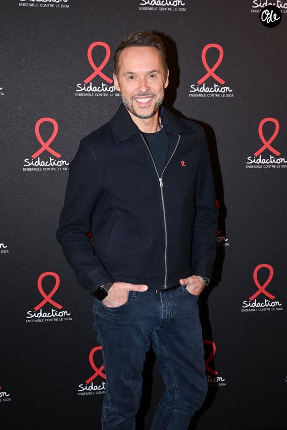 Le journaliste français Damien Thevenot lors de la soirée de lancement de Sidaction 2026 au Lido à Paris, le 16 mars 2026. Photo : Tomas Stevens/ABACAPRESS.COM