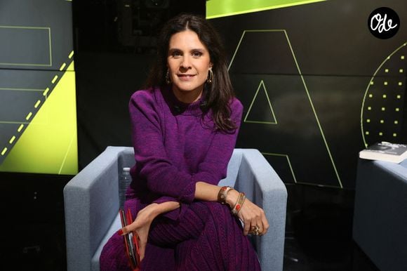 Exclusivité - Apolline de Malherbe sur BFM TV le 18 novembre 2024. Photo : Jérôme Dominé/ABACAPRESS.COM