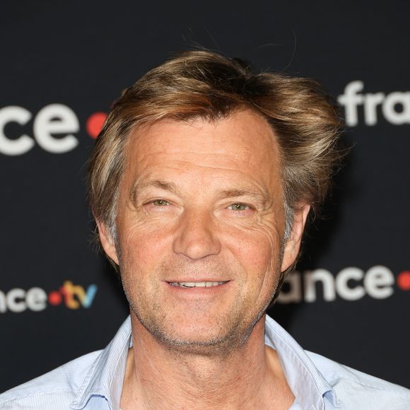 Laurent Delahousse au photocall pour la conférence de presse de rentrée de France TV à la Grande Halle de la Villette à Paris, France, le 11 juillet 2023. © Coadic Guirec/Bestimage