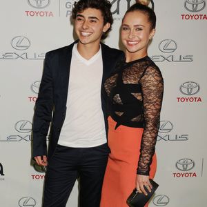 L'actrice Hayden Panettiere et son frere Jansen Panettiere  - Les personnalites posent en arrivant aux 2013 Environmental Media Awards aux Warner Bros. Studios a Burbank, Californie, le 19 Octobre 2013.