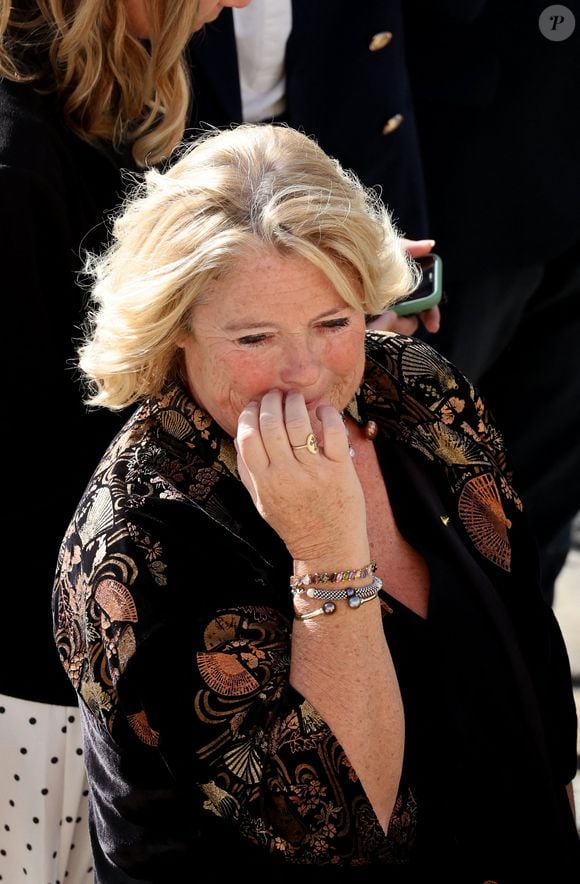 Marina Carrère d'Encausse lors de l'hommage à Hélène Carrère d’Encausse aux Invalides à Paris le 3 octobre 2023.

© Dominique Jacovides / Bestimage