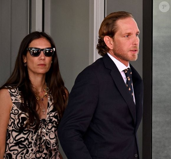 Andrea Casiraghi et sa femme Tatiana Santo Domingo durant le Monaco E-Prix 2026, Round 9, le 16 mai 2026. © Bruno Bebert / Bestimage