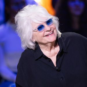 Exclusif - Catherine Lara lors de l'enregistrement de l'émission "La Boîte à secrets", présentée par F.Bollaert et diffusée le 9 janvier 2026 sur France 3, dans les studios du Lendit à Saint-Denis, France, le 2 décembre 2025. © Cyril Moreau/Bestimage